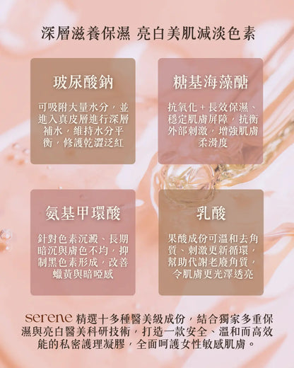 玻尿酸鈉糖基海藻醣氨基甲環酸乳酸四種醫美級保濕美白成分說明
